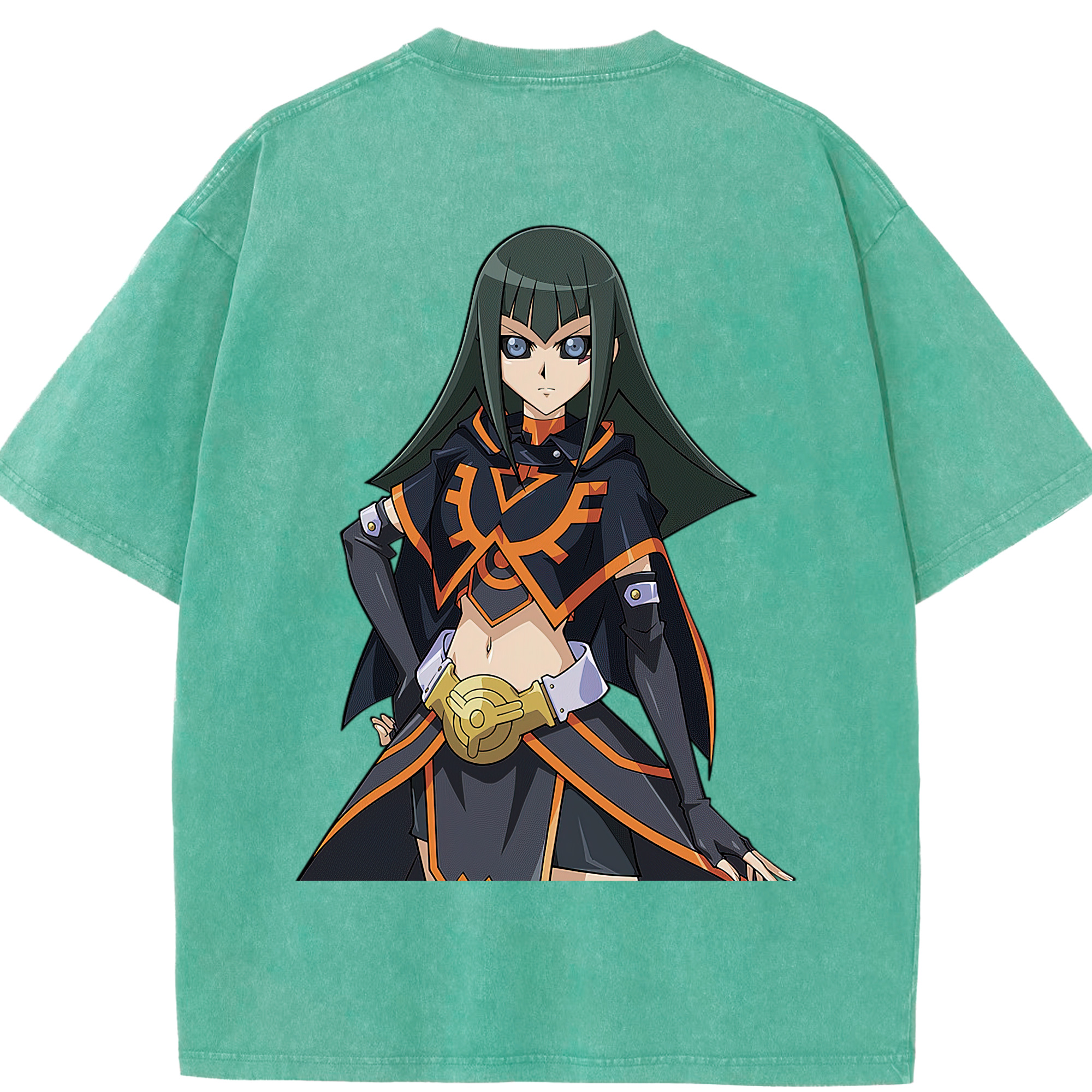 （画像用） 遊☆戯☆王 Yu-Gi-Oh! 綿100% ヴィンテージ風 半袖Tシャツ（背面プリント）